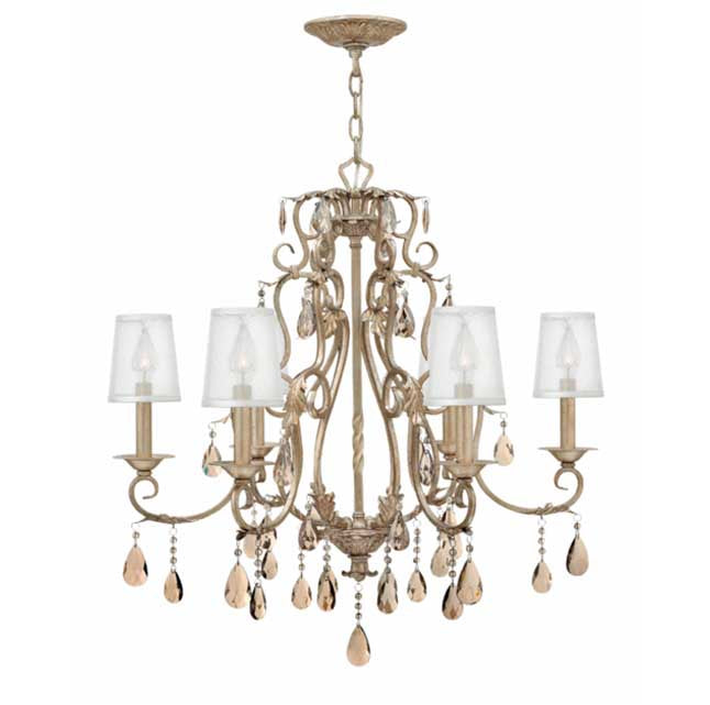 Hinkley 4776 Carlton 6-lt 28" LED Chandelier