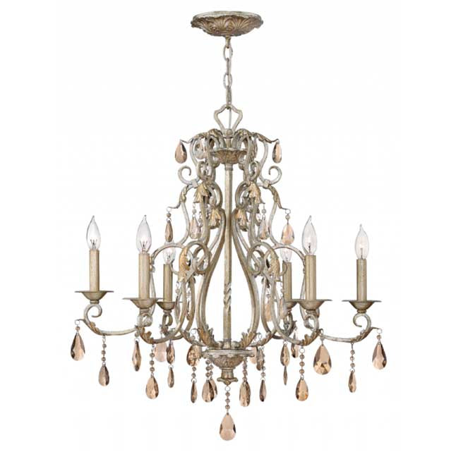 Hinkley 4776 Carlton 6-lt 28" LED Chandelier
