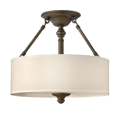 Hinkley 4791 Sussex 3-lt 16" Semi Flush Mount