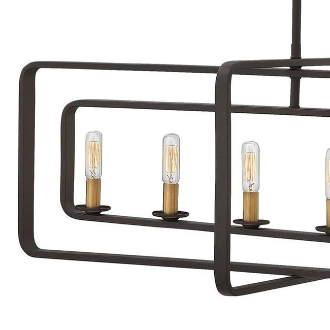 Hinkley 4818 Quentin 8-lt 45" LED Linear Chandelier