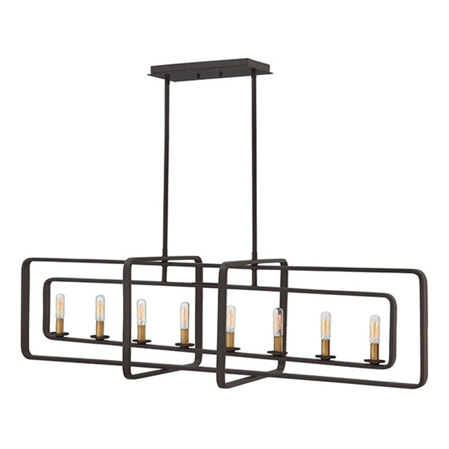 Hinkley 4818 Quentin 8-lt 45" LED Linear Chandelier
