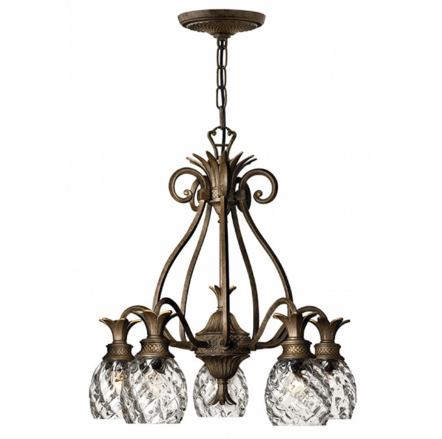 Hinkley 4885 Plantation 5-lt 22" LED Chandelier