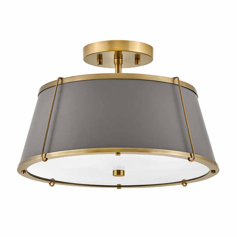 Hinkley 4893 Clarke 2-lt 15" LED Semi-Flush Mount