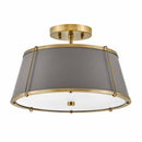 Hinkley 4893 Clarke 2-lt 15" LED Semi-Flush Mount