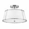 Hinkley 4893 Clarke 2-lt 15" LED Semi-Flush Mount