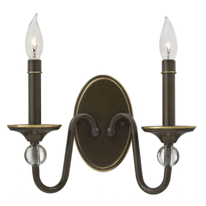 Hinkley 4952 Eleanor 2-lt 13" LED Wall Sconce