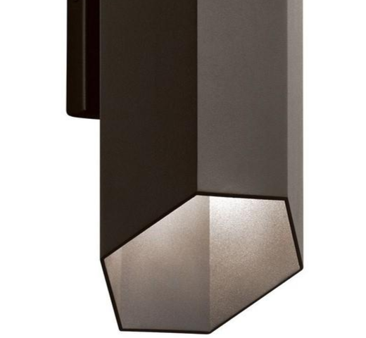 Kichler 49607 Estella 1-lt 12" LED Outdoor Wall Light - Textured Architectural Bronze