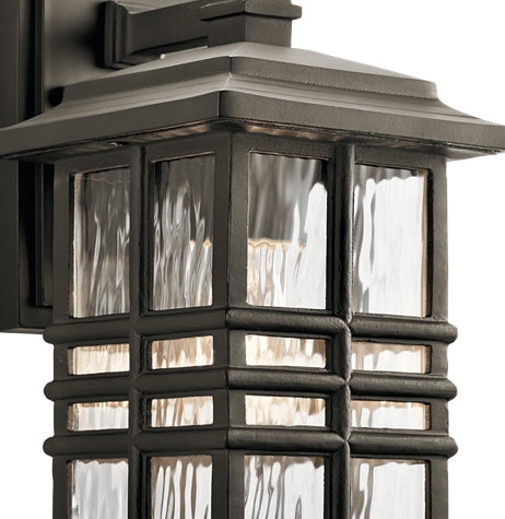 Kichler 49829 Beacon Square 1-lt 12" Tall Outdoor Wall Light - Olde Bronze