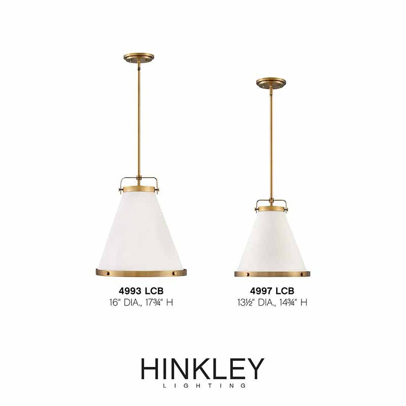 Hinkley 4993 Lark 1-lt 16" LED Pendant