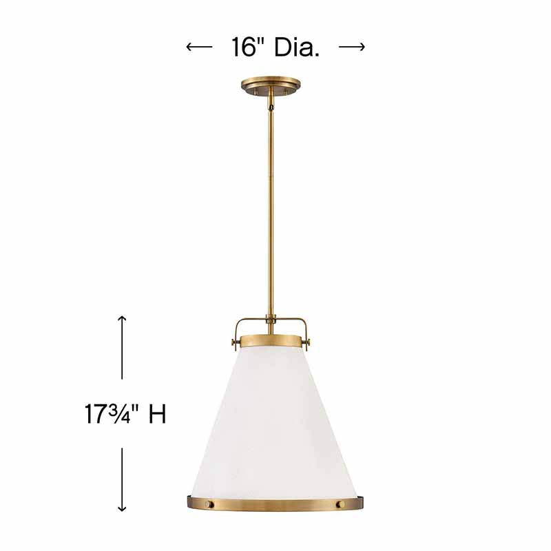 Hinkley 4993 Lark 1-lt 16" LED Pendant