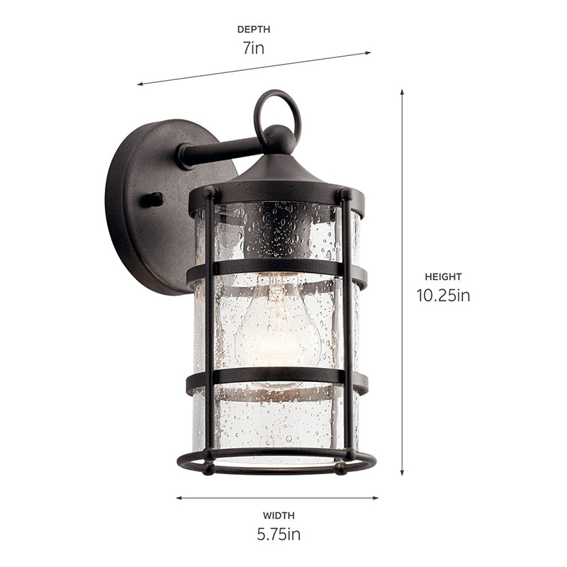 Kichler 49960 Mill Lane 1-lt 10" Tall Outdoor Wall Light