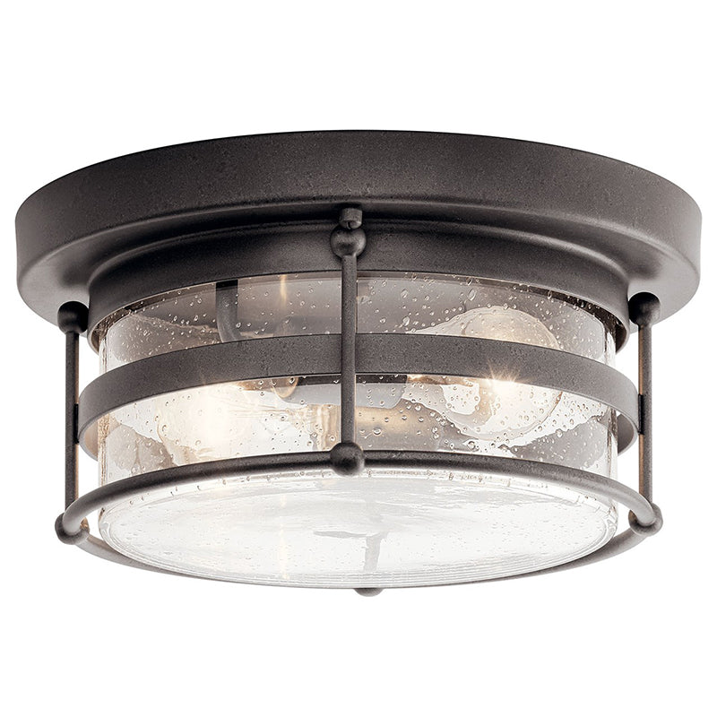 Kichler 49965 Mill Lane 2-lt 12" Outdoor Flush Mount
