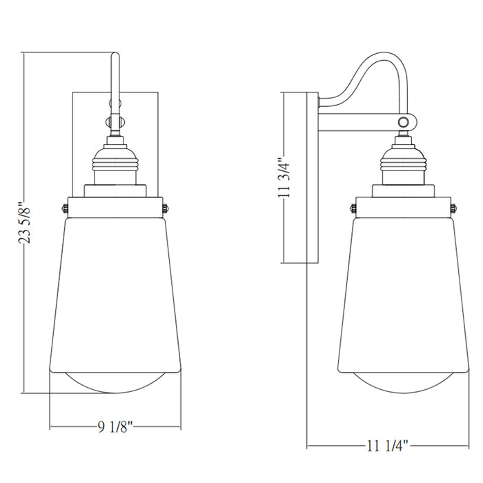 Savoy House 5-2068 Macauley 3-lt 24" Tall Outdoor Wall Lantern