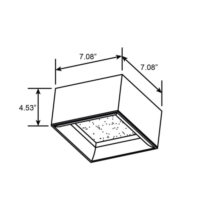 Access 50009 Bloc 1-lt LED Flush Mount