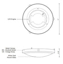 Kuzco 501122 Floyd LED Flush Mount