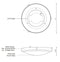 Kuzco 501122 Floyd LED Flush Mount