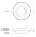 Kuzco 501122 Floyd 17" LED Flush Mount