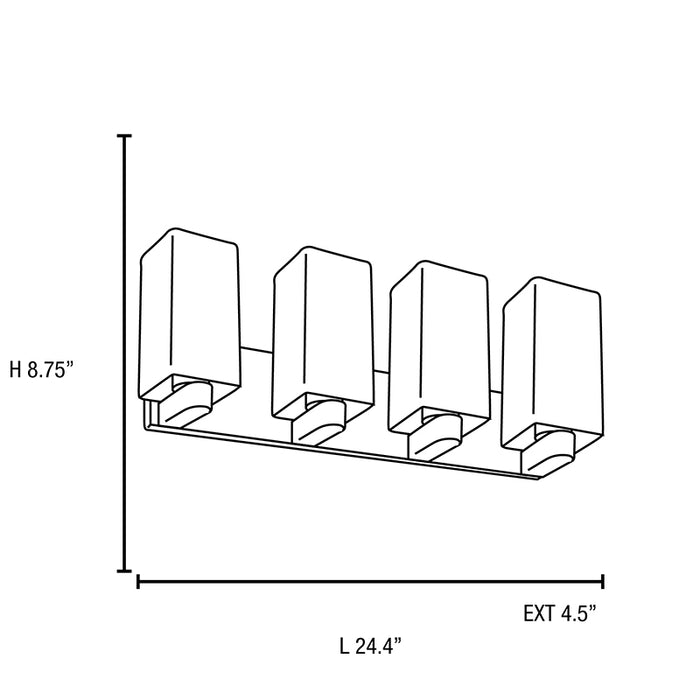 Access 50178 Archi 4-lt LED Wall/Vanity