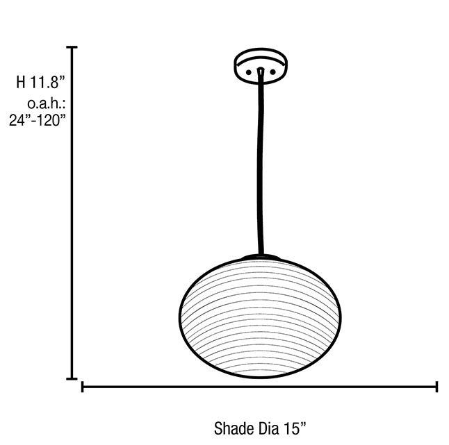 Access 50180 Callisto Ribbed 2-lt Pendant