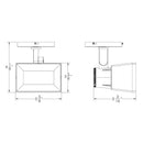 WAC MO-5208W Adjustable Wall Wash 28W LED Monopoint Luminaire