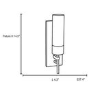 Access 50562 Oracle 1-lt Wall Sconce with On/Off Switch