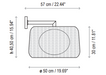 Bover Fora A 2-lt 20" LED Outdoor Wall Sconce