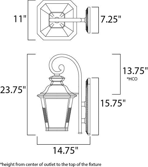 Maxim 51127 Knoxville 1-lt 11" LED Outdoor Wall Lantern