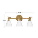 Hinkley 51183 Arti 3-lt 24" LED Vanity Light