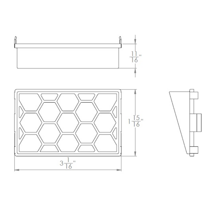 WAC 5121 Honeycomb Lens Lanscape Mini Wall Wash