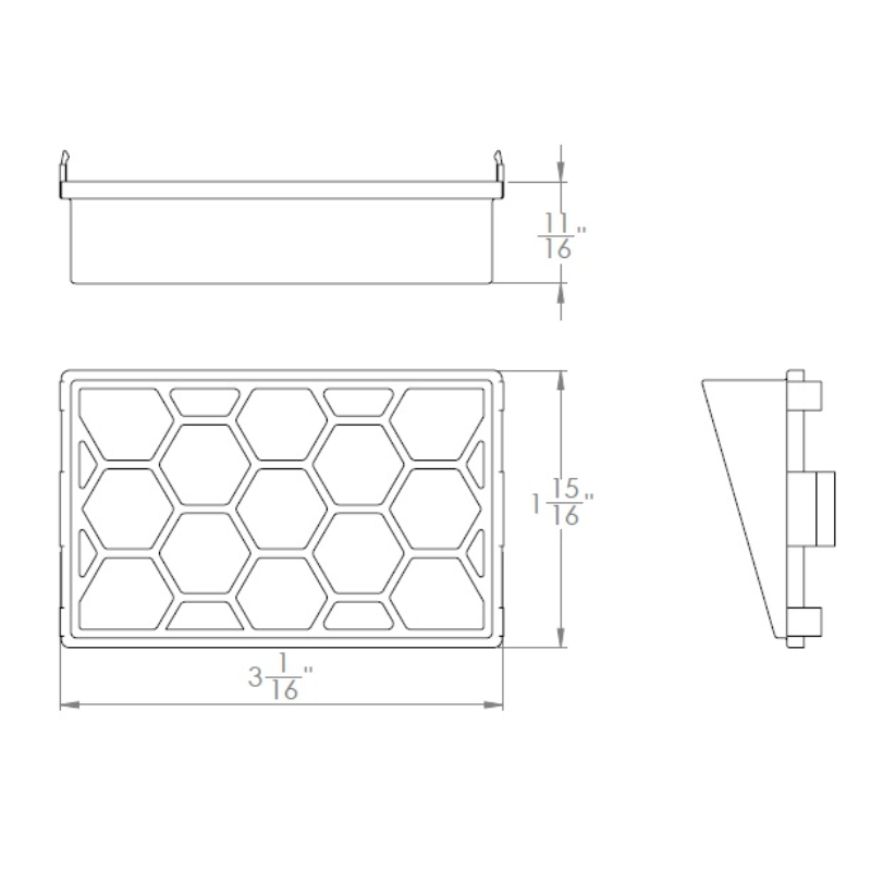 WAC 5121 Honeycomb Lens Lanscape Mini Wall Wash