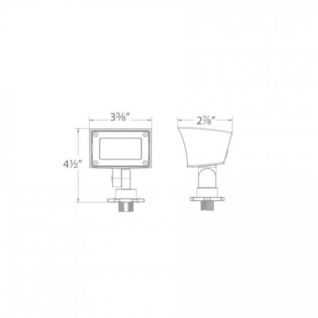 WAC 5121 12V Landscape Mini Wall Wash Light - Dual CCT