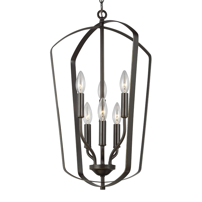 Sea Gull 5134906EN Romee 6-lt 15" LED Hall / Foyer Pendant