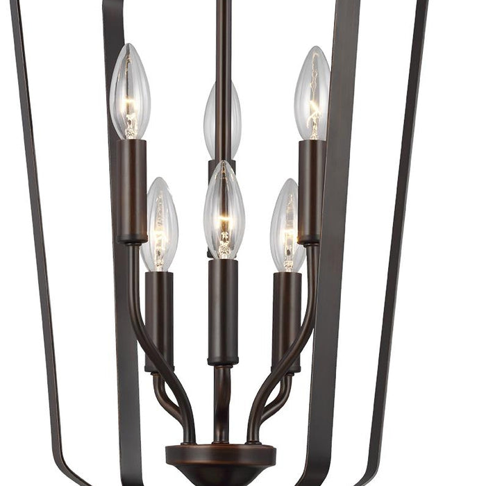 Sea Gull 5134906EN Romee 6-lt 15" LED Hall / Foyer Pendant