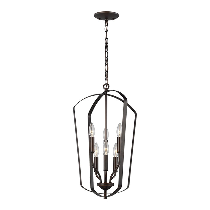 Sea Gull 5134906 Romee 6-lt 15" Hall / Foyer Pendant