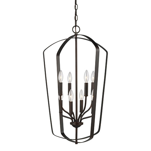 Sea Gull 5134908 Romee 8-lt 18" Hall / Foyer Pendant