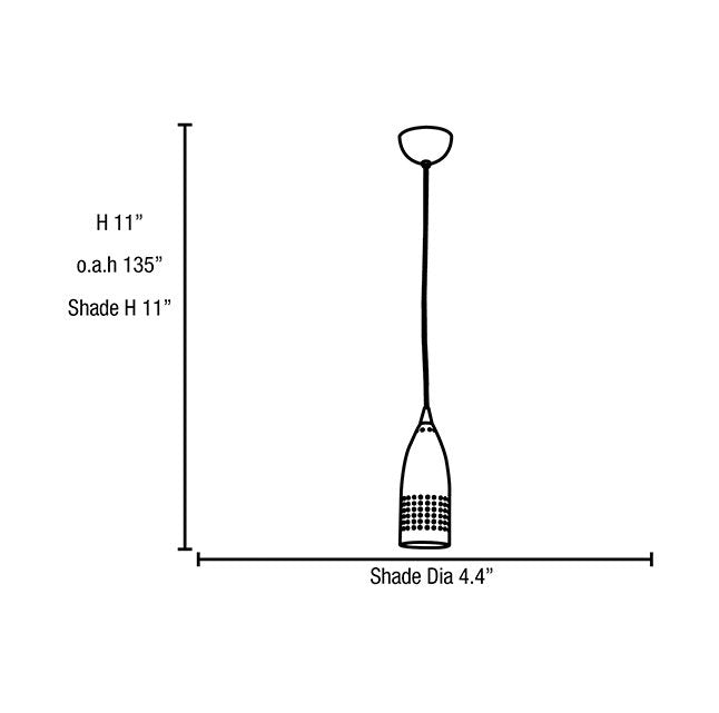 Access 52070 Tomahawk 1-lt Steel Pendant