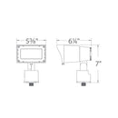 WAC 5221 12V LED Adjustable Beam Wall Wash