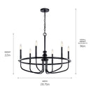 Kichler 52304 Capitol Hill 6-lt 29" Chandelier
