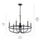 Kichler 52304 Capitol Hill 6-lt 29" Chandelier