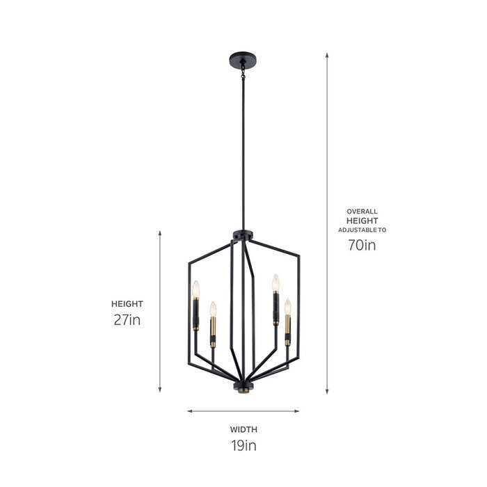 Kichler 52351 Armand 4-lt 19" Pendant