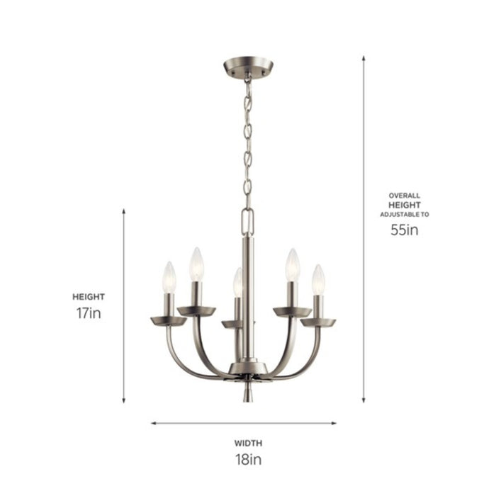 Kichler 52385 Kennewick 5-lt 18" Chandelier