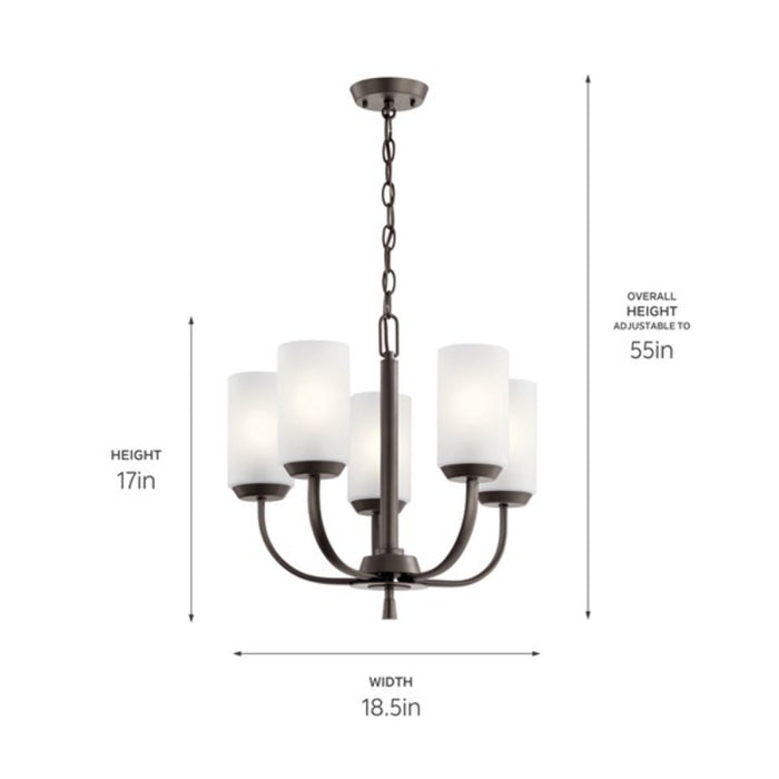 Kichler 52386 Kennewick 5-lt 19" Chandelier