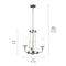 Kichler 52450 Vetivene 3-lt 20" Chandelier