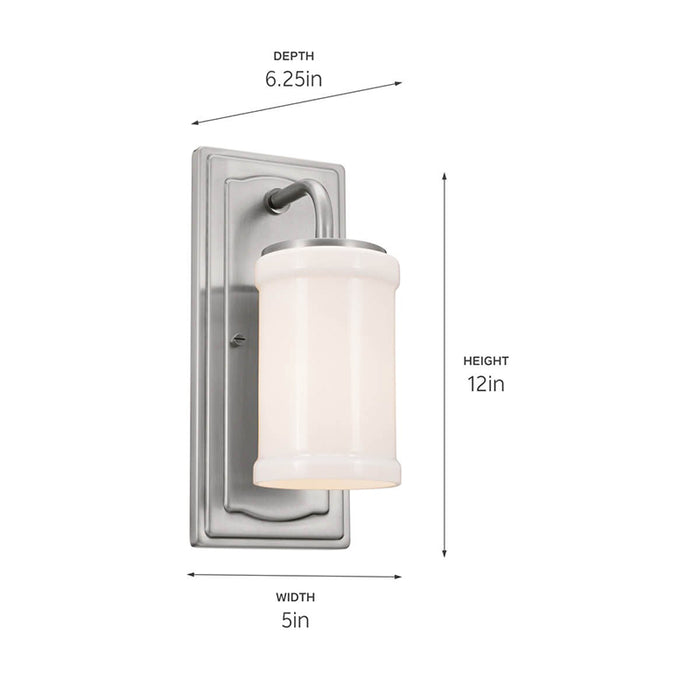 Kichler 52454 Vetivene 1-lt 12" Tall Wall Sconce