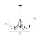 Kichler 52455 Freesia 5-lt 31" Chandelier