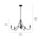 Kichler 52455 Freesia 5-lt 31" Chandelier