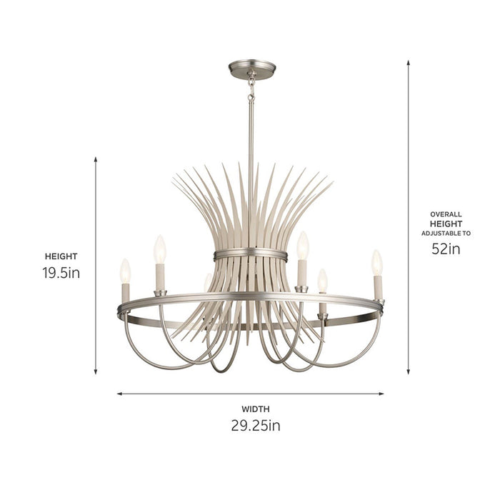 Kichler 52458 Baile 6-lt 29" Chandelier