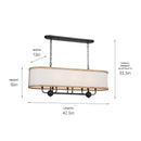 Kichler 52467 Heddle 8-lt 43" Linear Chandelier