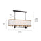 Kichler 52467 Heddle 8-lt 43" Linear Chandelier