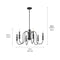 Kichler 52470 Karthe 6-lt 29" Chandelier